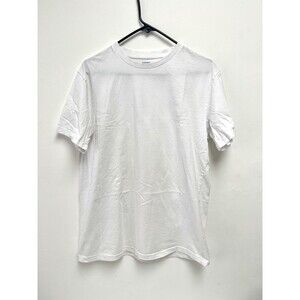 Kith Shirt Mens Large White Short Sleeve Crewneck Blank Plain Tee Streetwear